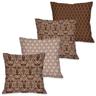 Kit com 4 Capas para Almofadas Decorativas 45x45 Arabescos Elegante em Oferta na Shopee