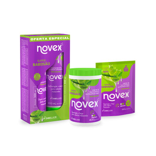 Kit Shampoo e Condicionador Creme De Tratamento Novex e Refil Super Babosão em Oferta na Shopee