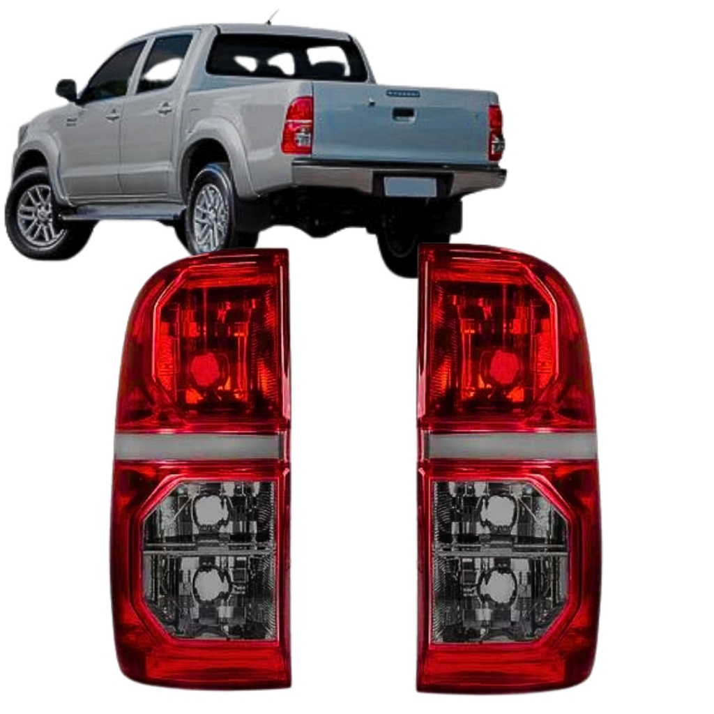 Par Lanterna Traseira Toyota Hilux 2012 2013 2014 2015 Fume