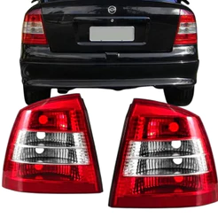 Par Lanterna Traseira Astra Sedan 1999 2000 2001 2002 Bicolor Acrilico