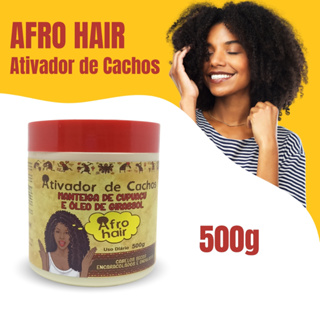 Ativador Cachos Afro Hair Manteiga de Cupuaçu Maycrene – Creme para Cachos de 1 Kg ou 500g em Oferta na Shopee