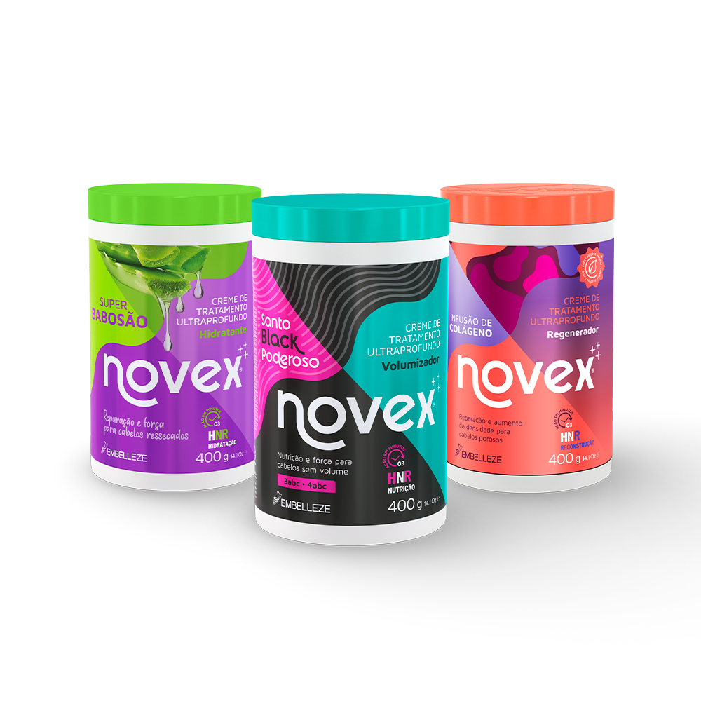 Kit Novex Cronograma Capilar Para Cacheadas 400G - Beauty