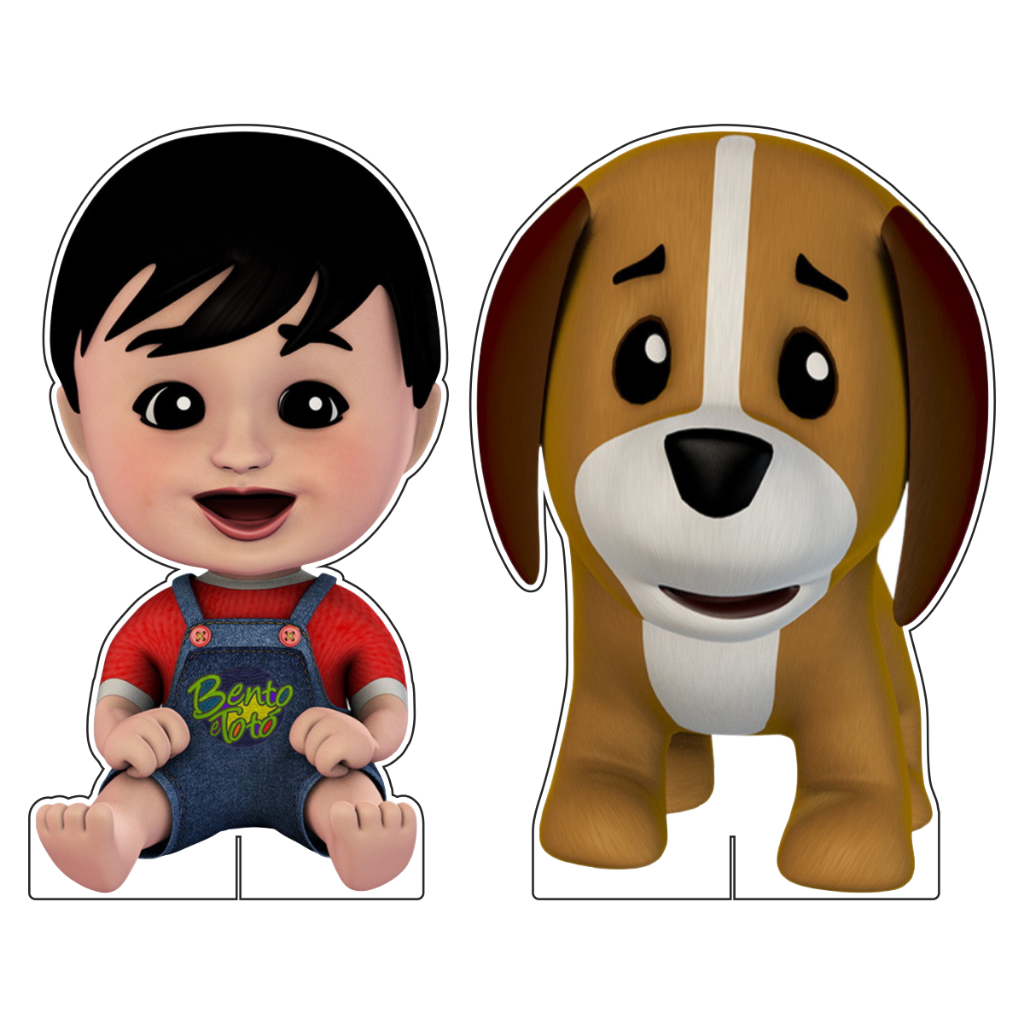 Kit Display de Chão Festa Infantil Bento e Totó DK em Oferta na Shopee