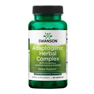 Complex Swanson Rhodiola Ashwagandha Ginseng 60 Capsulas