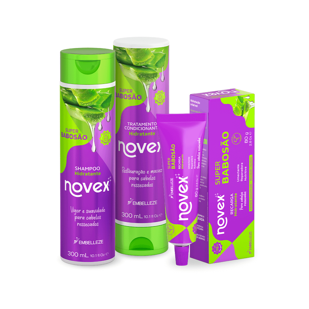 Kit Novex Super Babosão Cuidado Diário em Oferta na Shopee