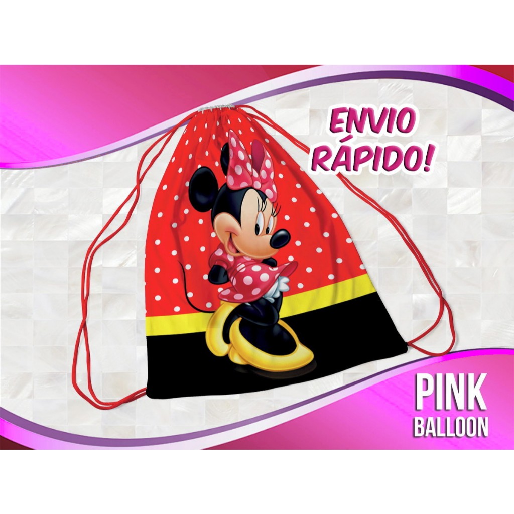 MOCHILINHA MINNIE 3 (ENVIO RÁPIDO) - SACOLINHA LEMBRANCINHA em Oferta na Shopee