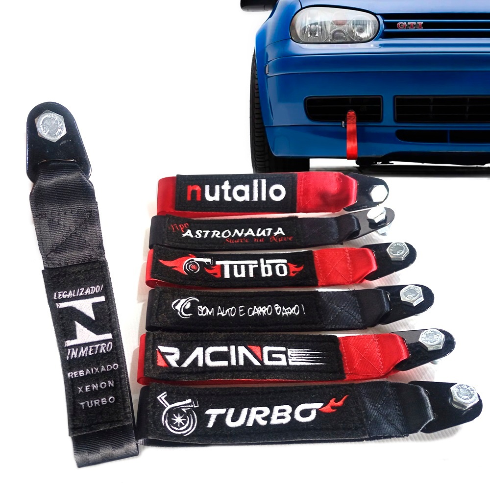 Tuning Carro Fita Reboque Tow Strap Acessório Esportivo para Carro Cinta Esportiva Alça Bordada Alta Qualidade