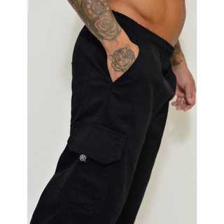 Bermuda Cargo Larga Masculina Streetwear 6 Bolsos Skate