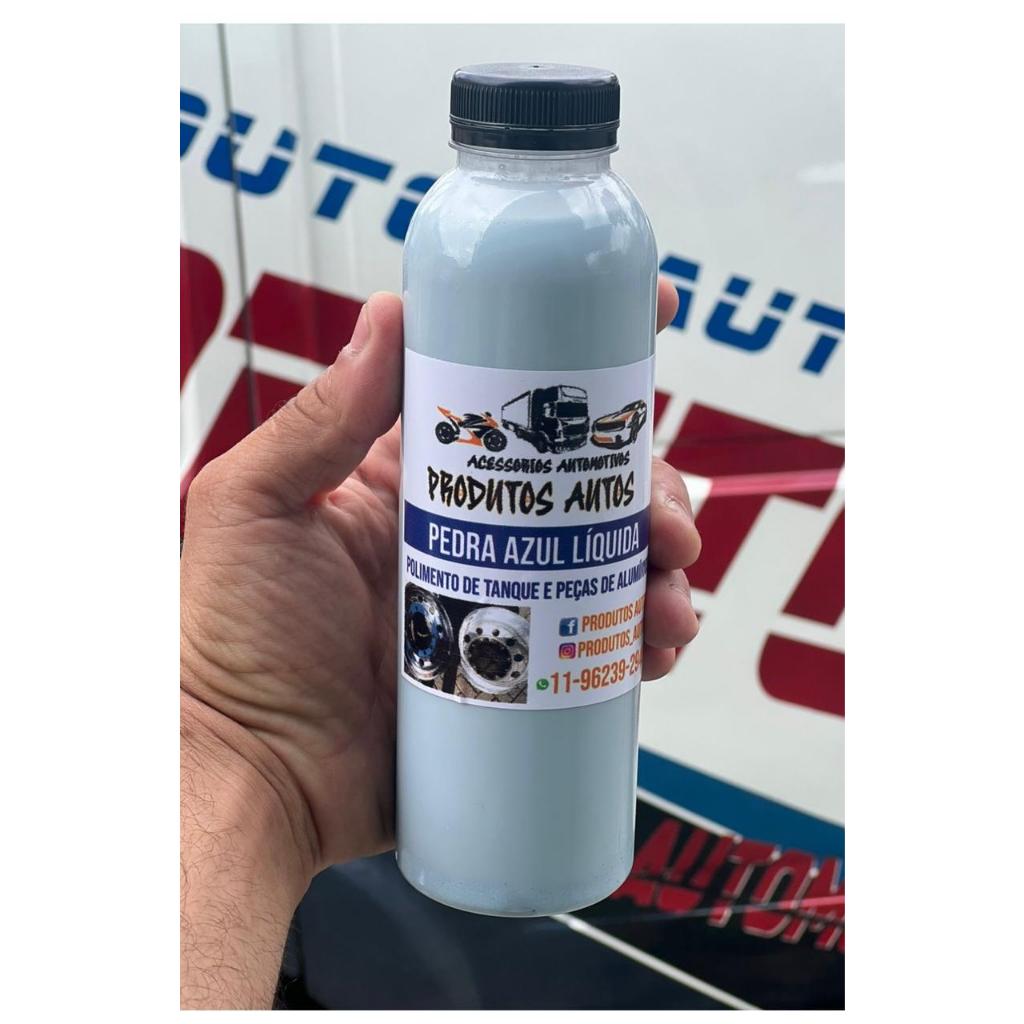 PEDRA AZUL LÍQUIDA PARA POLIMENTO DE ALUMINIO em Oferta na Shopee