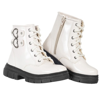 Bota Coturno Infantil Menina Blogueirinha Festa Moda Verniz  Fivela Tendência Coleção 2024 em Oferta na Shopee
