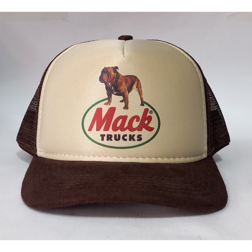 Boné Aba Curva Trucker Caminhoneiro Mack Vintage Brown