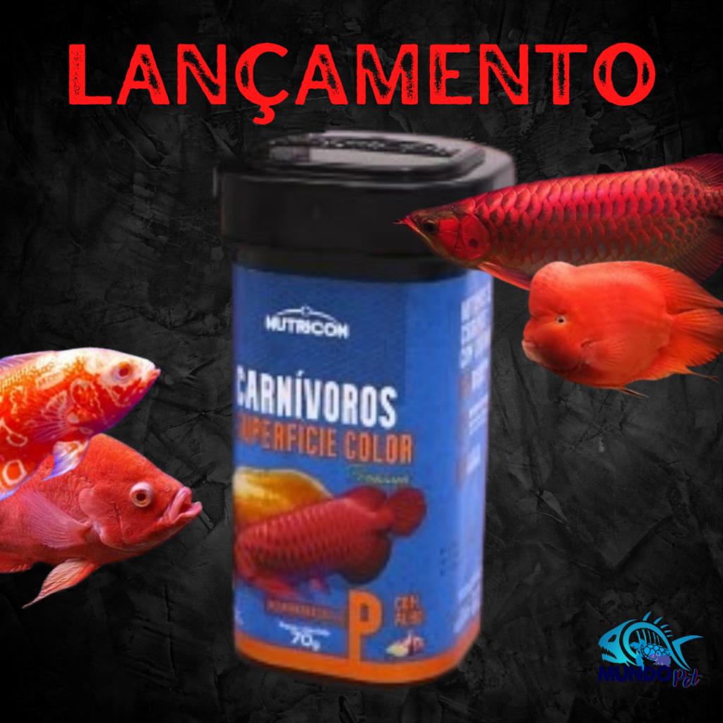 NOVIDADE Ração COLOR Carnívoros Superfície Premium  Nutricon