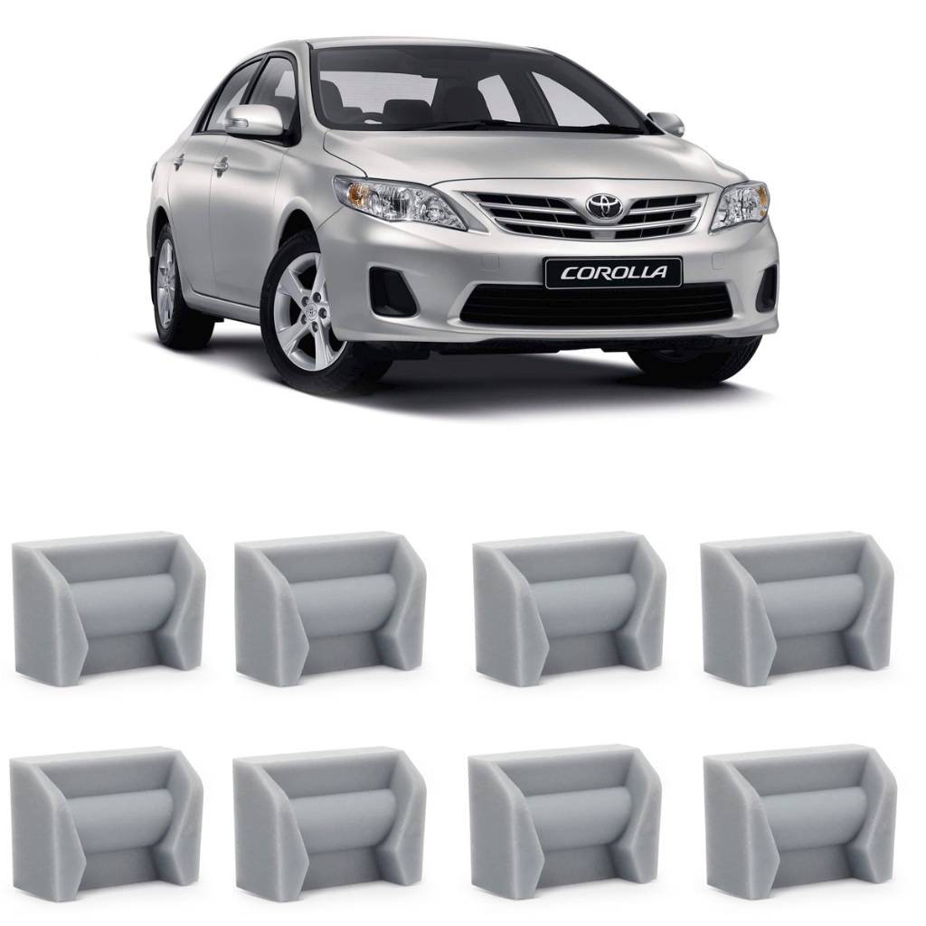Kit Bucha Reparo Limitador de Porta Toyota Corolla 2003 a 2019 Hilux 2005 a 2015 4 portas 8 buchas em Oferta na Shopee