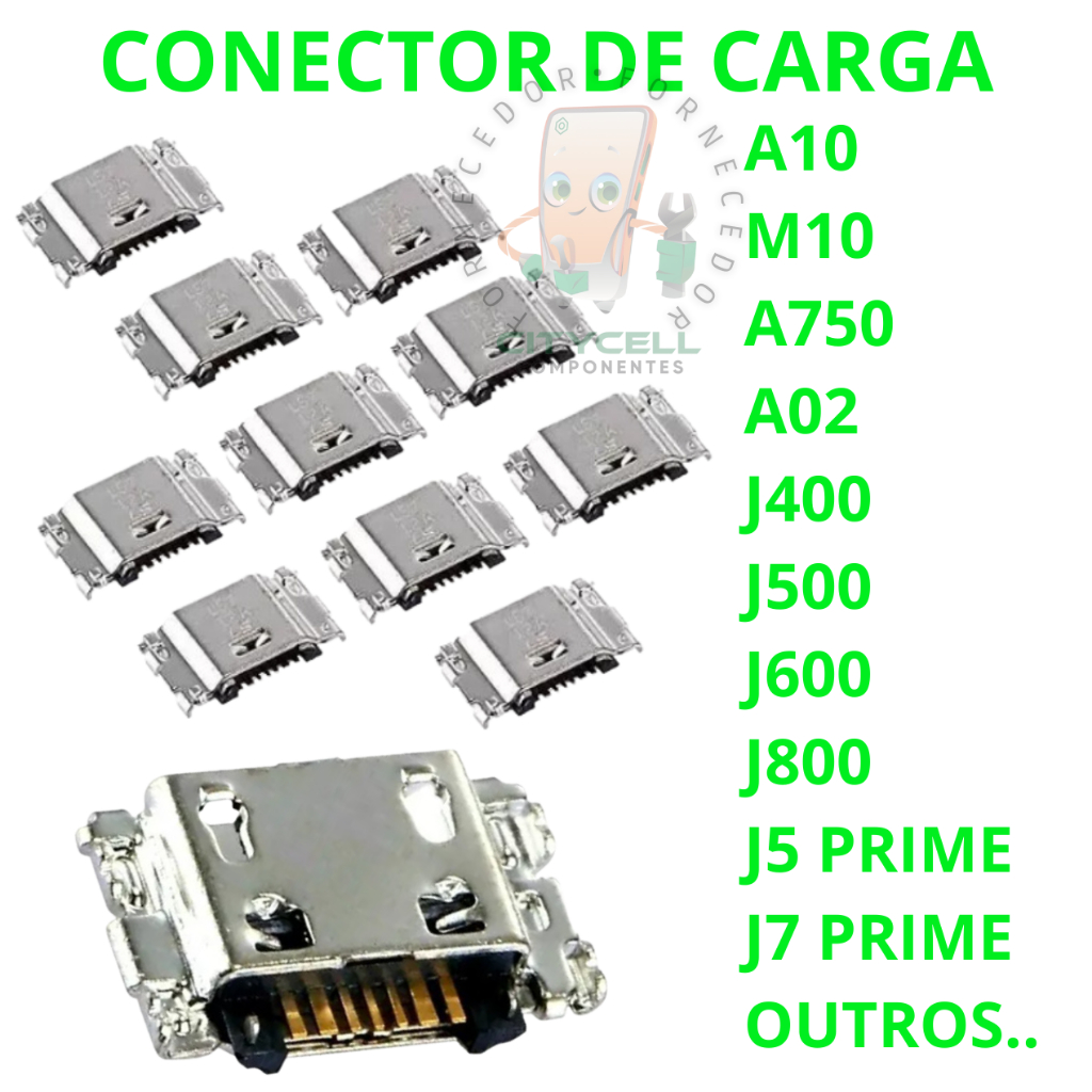 10x 50x conector de carga j5 a10 a02 j5 prime g610 j7 a10 m10 a02 prime micro usb