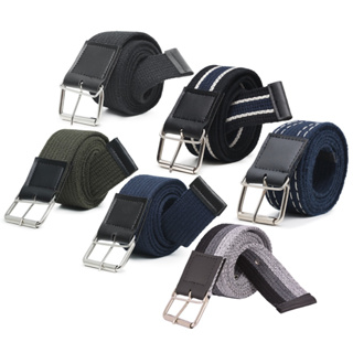 Kit 6 Cinto Masculino Lona Tecido Gorgurão Fivela Rolete De Pino Alta Qualidade em Oferta na Shopee