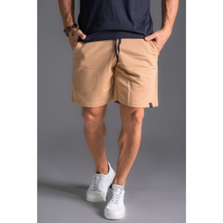 Bermuda Short de Moleton Masculina Com Amarração e Elástico Short Academia/Casual. em Oferta na Shopee