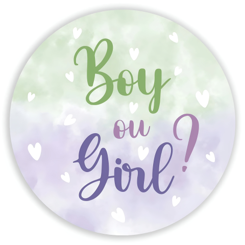 Painel Festa Infantil Redondo Chá Revelação Boy Gril Verde Roxo + Arco, Suporte incluso. Fazemos personalizado com qualquer tema. Confeccionado em Lona fosca, impressão de alta resolução. cenário Circular p/ Decoração