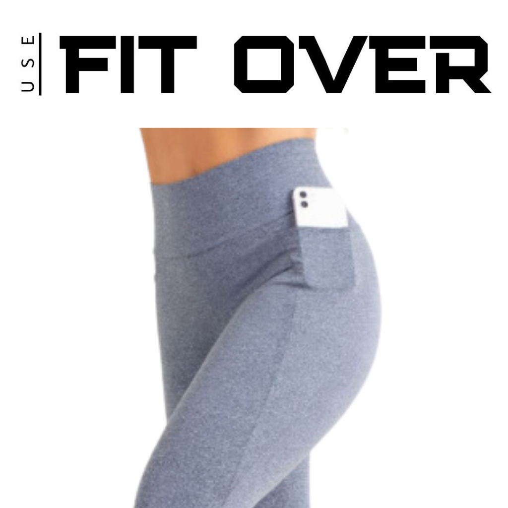 Calça legging fitness com bolso - academia - cross fit - fit over - zero transparência em Oferta na Shopee