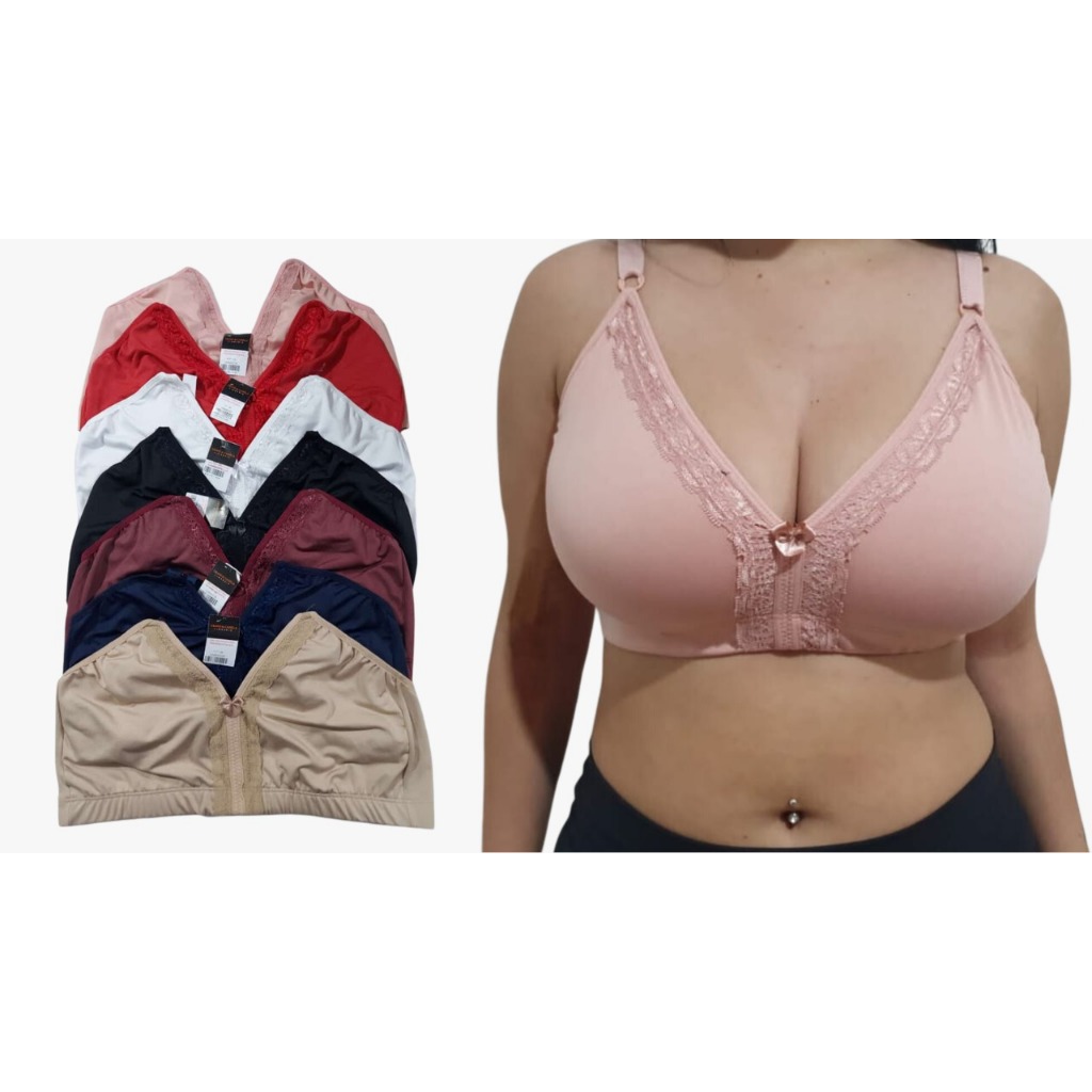 Sutian Tamanho Especial Plus Size Reforçado Sem Bojo Liso Sutiã Sutien Soutian Sutiãs