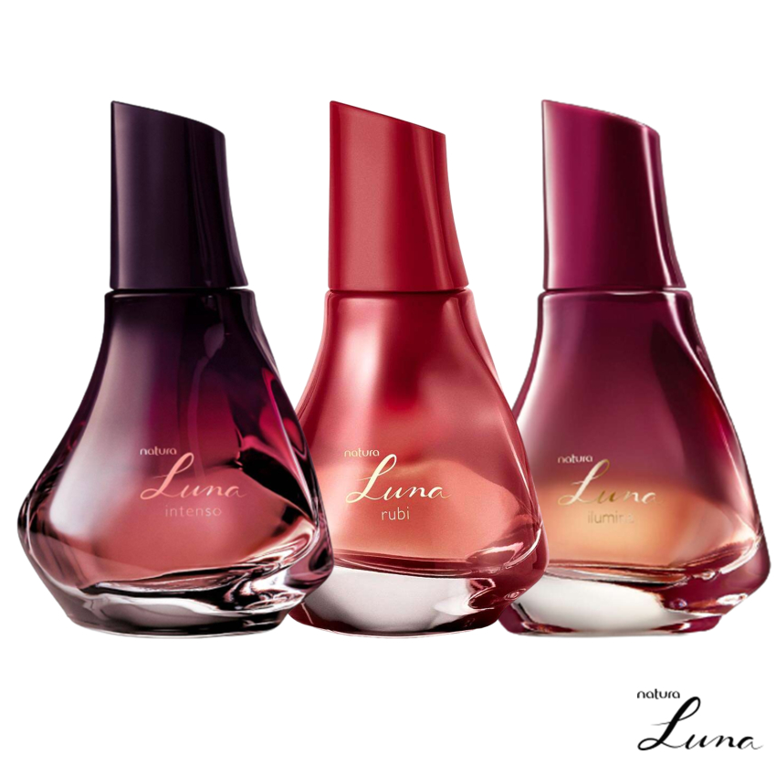 Luna Deo Parfum Feminino Natura - 50ml (Perfume Intenso, Rubi ou Ilumina) em Oferta na Shopee