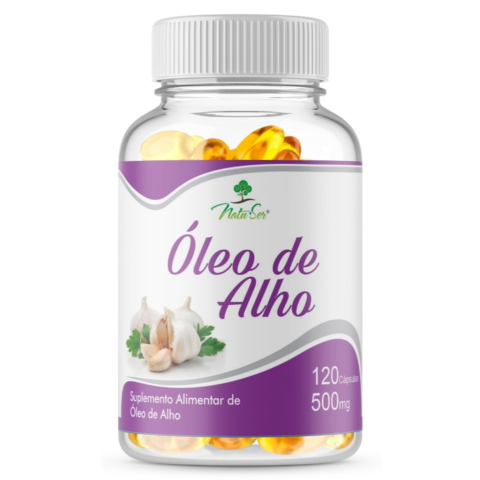 Óleo De Alho 120 Caps 500mg Original Com Nota Fiscal