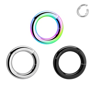 Piercing Argola Titânio Articulada Clicker Grossa Alargador em Oferta na Shopee