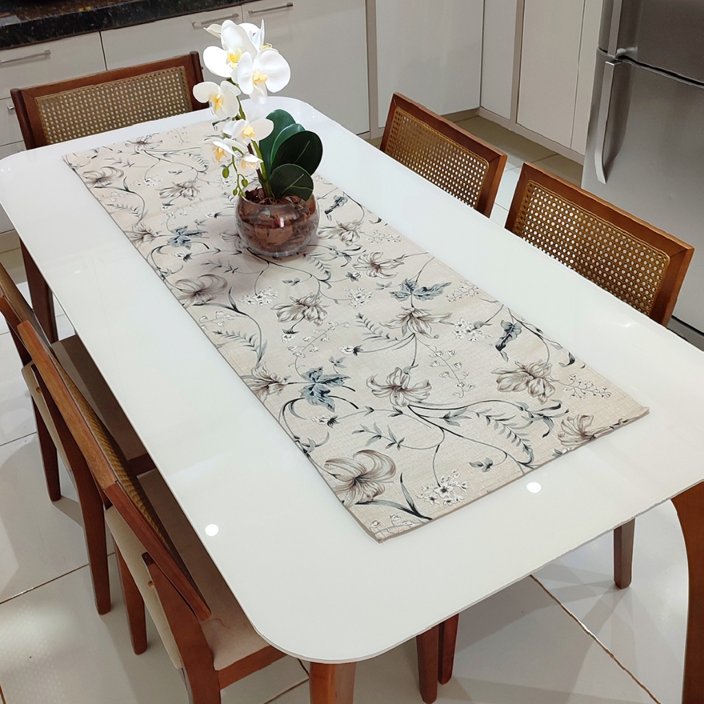Caminho Trilho de Mesa Decorativo Linhão 1,05m x 0,45m Decoração