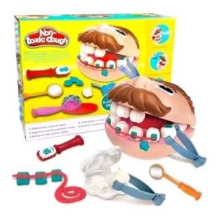 Massinha kit play Completo brincando de dentista envio rapido em Oferta na Shopee