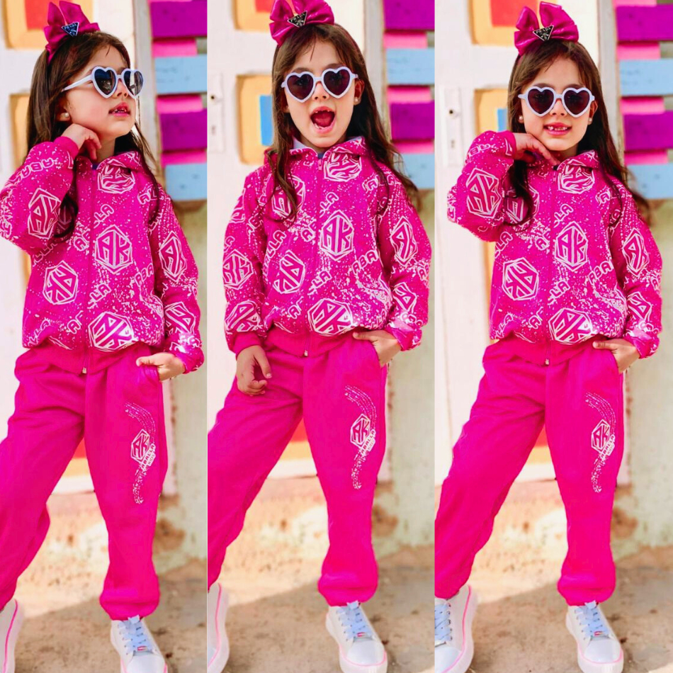 Conjunto De Frio Agasalho Moletom Do 4 ao 14 Anos Feminino em Oferta na Shopee