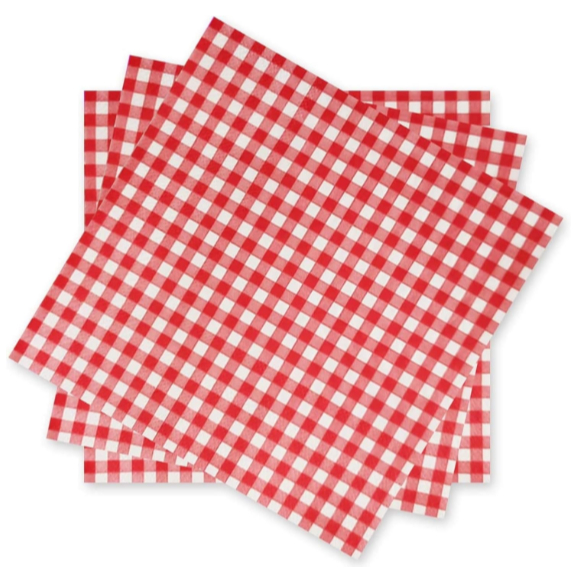 Guardanapo Xadrez Vermelho Festa Junina - 20cm - 25 unidades - Kaixote - Rizzo Distribuidora em Oferta na Shopee