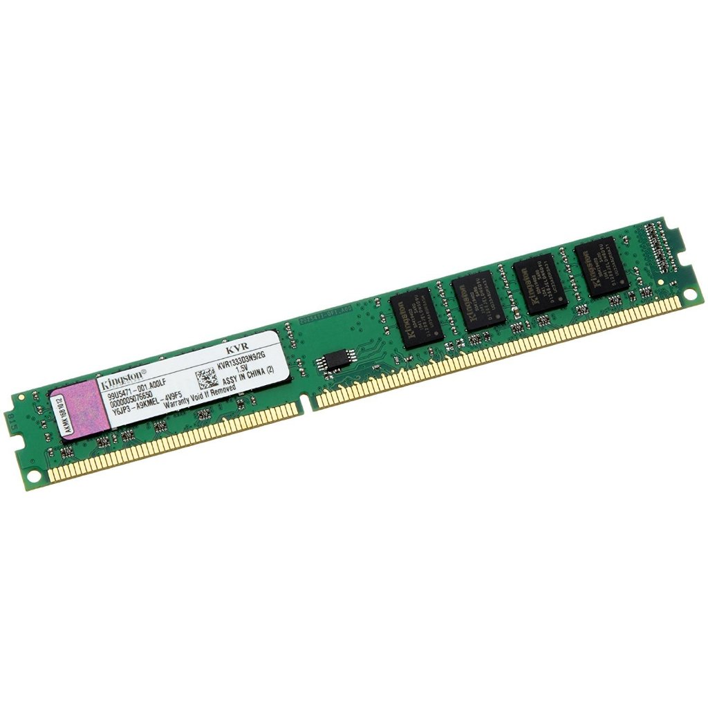 Memória RAM para PC DDR3 2GB 1333MHz Kingston - Kvr1333d3n9/2g