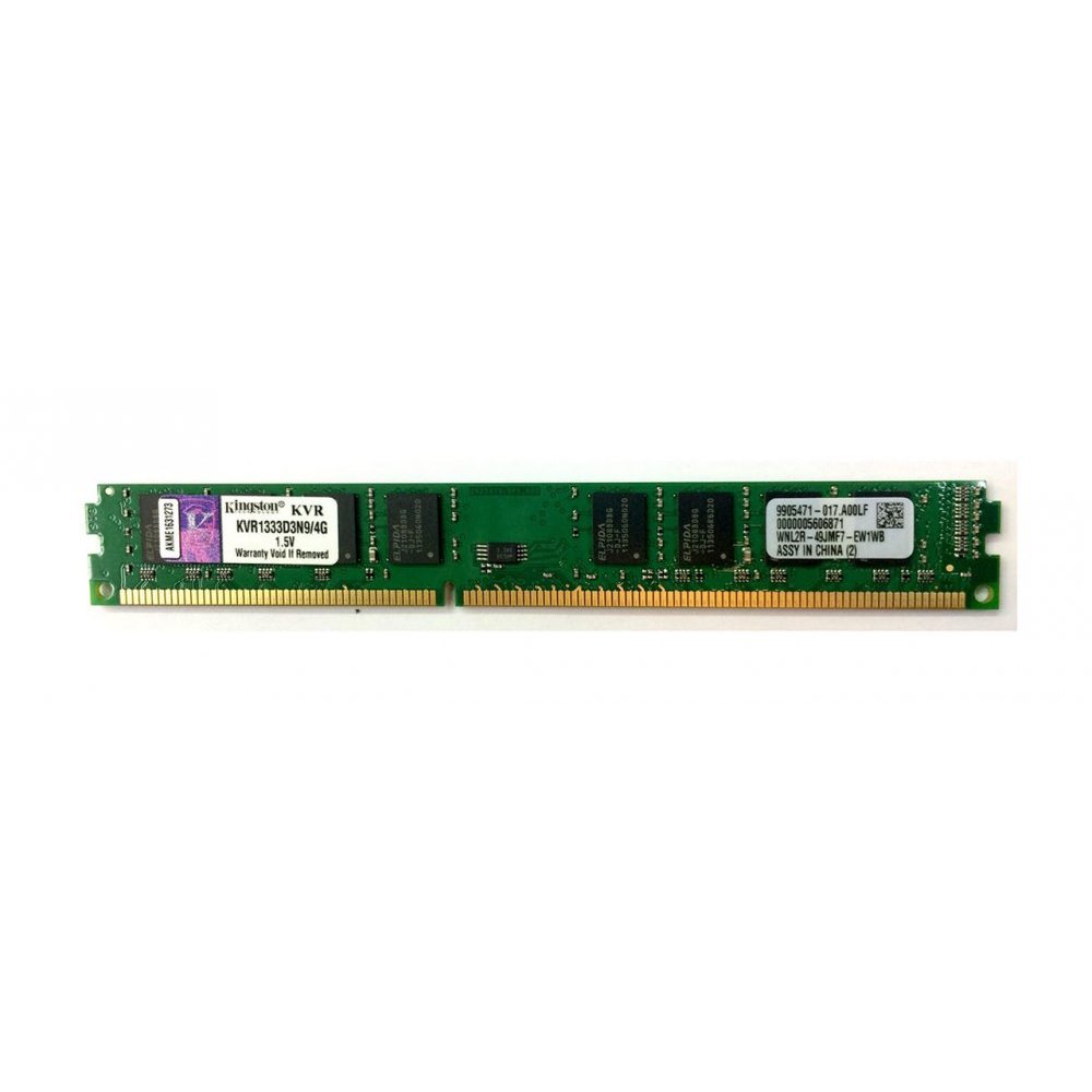 Memória RAM para PC DDR3 4GB 1333MHz Kingston - KVR1333D3N9/4G