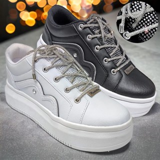 Tênis Manhattan Strass Feminino Adulto Plataforma Salto Alto Confortável De Mulher Sapato Brilhante em Oferta na Shopee