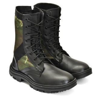 Bota Motoqueiro Coturno Acabamento detalhes de Camuflagem em Oferta na Shopee