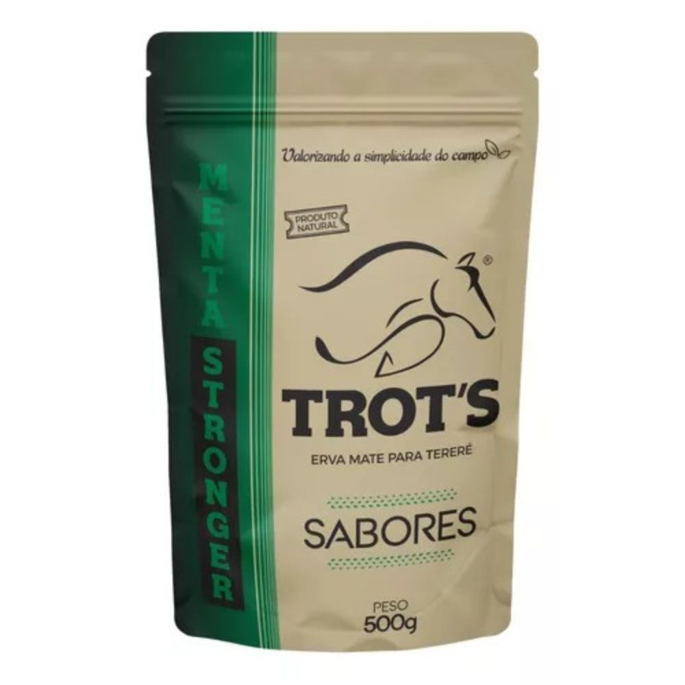Erva Mate Trot's Terere Premium Menta Stronger 500gr Sem Glúten Sem Conservantes 100% Natural Tereré