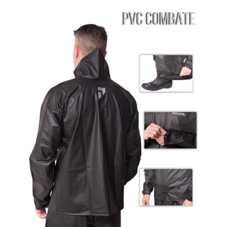 Conjunto Capa de Chuva Motoqueiro  Combate Pioneira Impermeável Tamanho P M G em Oferta na Shopee