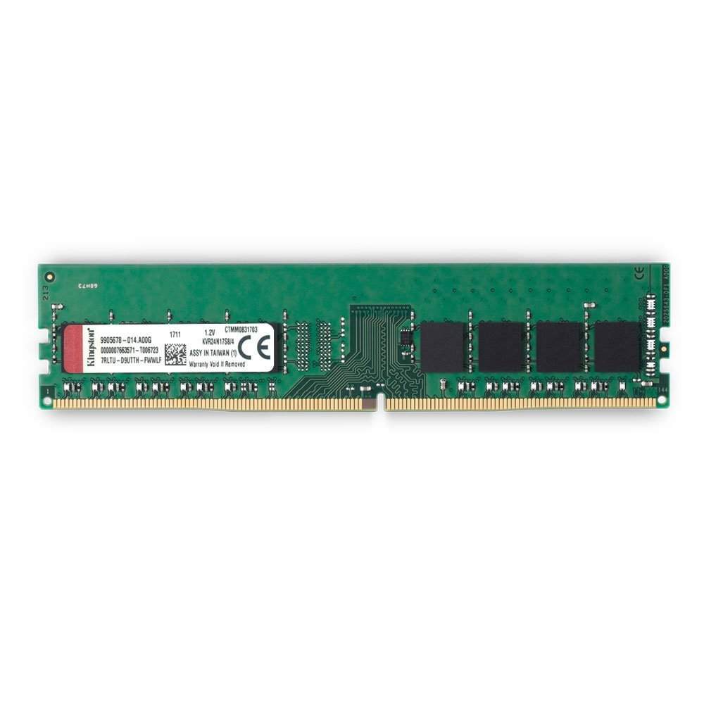 Memória RAM para PC DDR4 4GB 2400MHz Kingston - KVR24N17S8/4