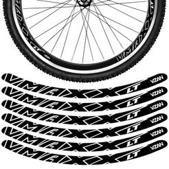 Kit 12 Adesivos Vmaxx Roda Bike Vzan Lt Vbrake Bicicleta Ciclismo Aro 24 26 29 Preto