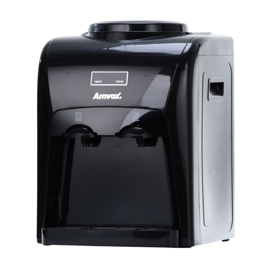 Bebedouro eletrônico Amvox ABB 240 black água gelada e natural bivolt galão até 20 litros em Oferta na Shopee