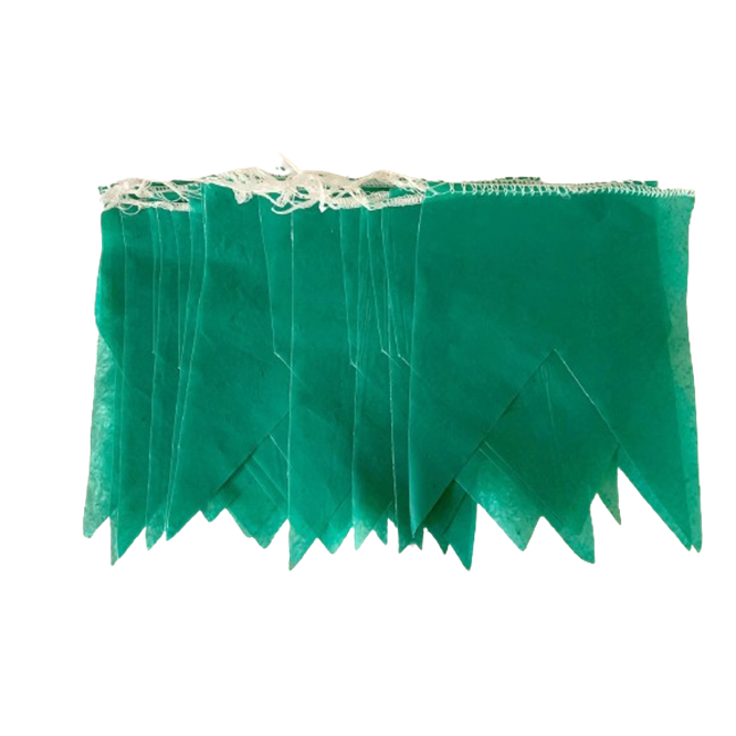 KIT COM 100 METROS BANDEIRINHA VERDE PARA FESTA JUNINA