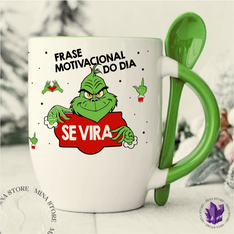 Caneca de Cerâmica Grinch Diversos Modelos