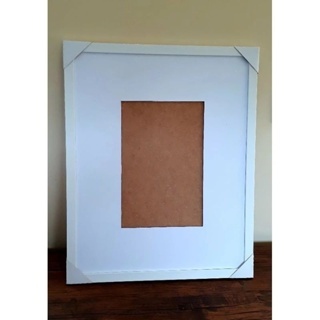 Moldura Quadro 40x50cm Deluxe para Foto 20x30cm com Paspatur, Acrílico e Fundo Eucatex