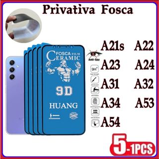 Película Privativa Fosca Anti-Spy Matte Cerâmica Hidrogel Samsung A21S A22 A23 A24 A31 A32 A34 A53 A54 em Oferta na Shopee