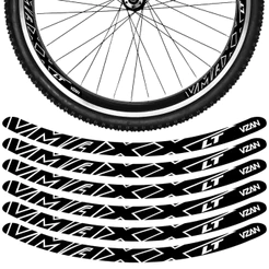 Kit 12 Adesivos Vmaxx Roda Bike Vzan Lt Vbrake Bicicleta Ciclismo Aro 24 26 29 Preto