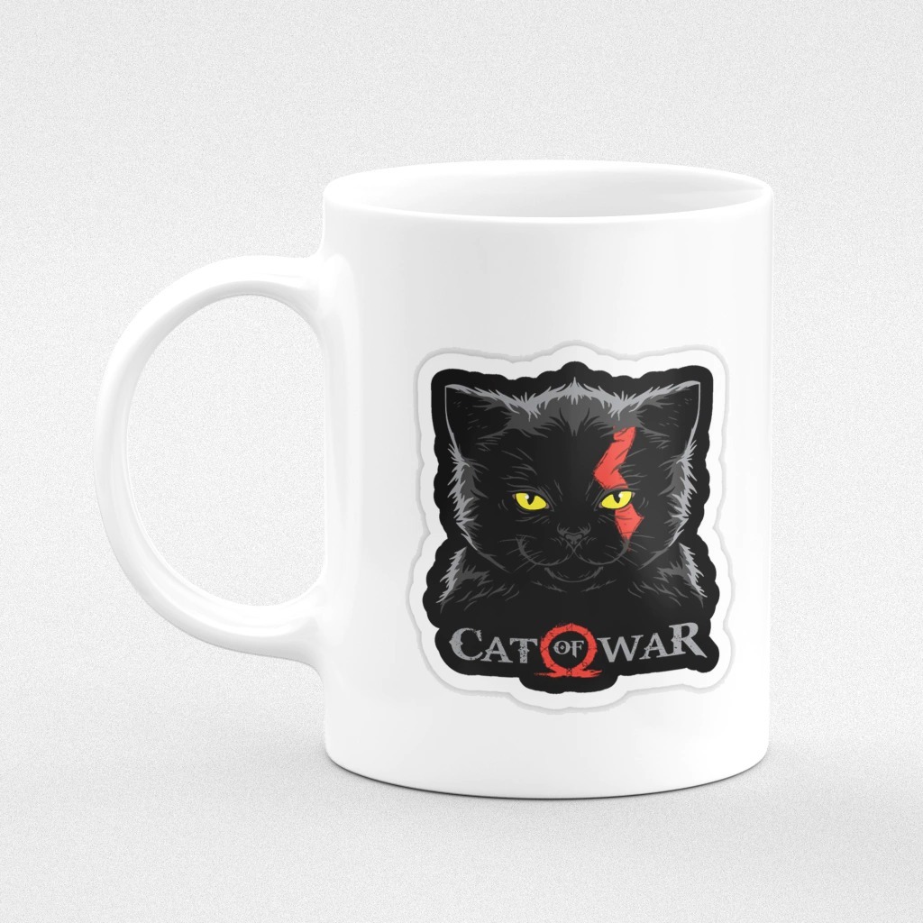 CANECA GATO GOD OF WAR CAT OF WAR