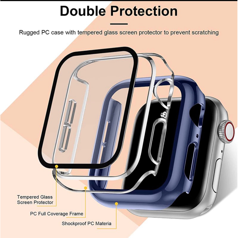ATALHOBR Capa Case Bumper com Pelicula Vidro Protetor tela para Smartwatch Serie 9/Ultra/Ultra2 49MM