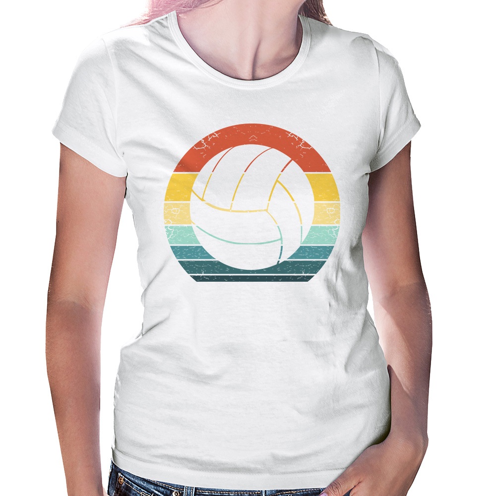 Baby Look Vôlei Retro Esporte Voleibol Camisa Feminina