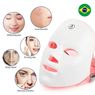Máscara Facial LED Terapia de Fótons, Pele Saudavel Beleza Massagem Clareamento Facil ,Rug...