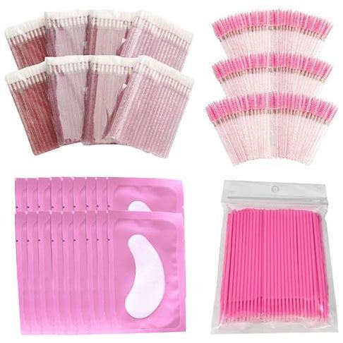 Kit 300 Escovinhas 300 Aplicador 300 Pad Gel 300 Microbrush
