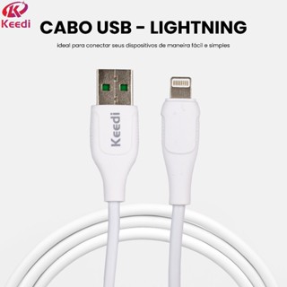 Cabo Universal USB 1M Keedi Lightning V8 Tipo C em Oferta na Shopee